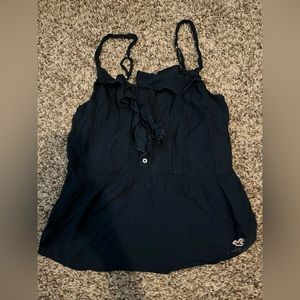 hollister blue tank top